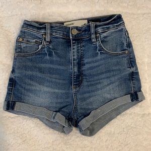 Ultra High Rise Denim Shorts